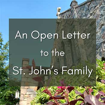 An open letter to the St. John's Family